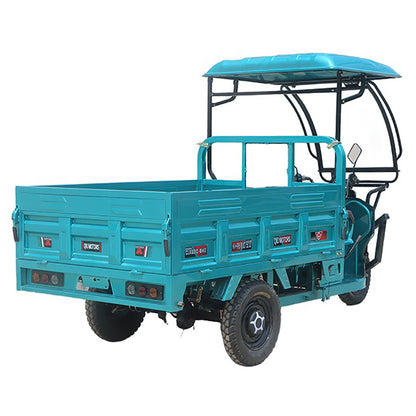 Electric Cargo Tricycle Truck Endurance Mileage 50-70km 800W Simple Driving Cabin Tricycle Short-distance Passenger Tricycle