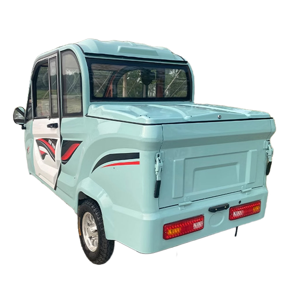 Closed Electric Cargo Tricycle 800W Motor Truck 3 Wheels Freight Vehicle Short-distance Passenger Tricycle