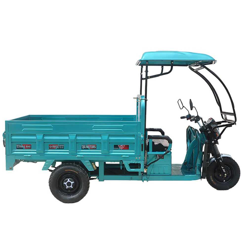Electric Cargo Tricycle Truck Endurance Mileage 50-70km 800W Simple Driving Cabin Tricycle Short-distance Passenger Tricycle