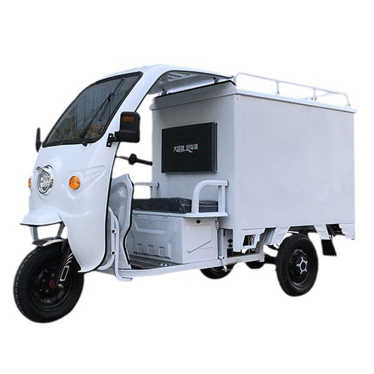 Delivery Electric Tricycle 800 Watts Motor 1500mm Cargo Box Length 3 Wheels Freight Vehicle