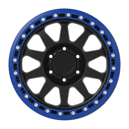 17"x8.5" 6-Lug x 139.7mm ET+20 CB106.1mm Off-road Wheel Rims Modification Blue Black Fit for Land Cruiser, 4Runner
