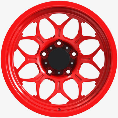 Custom Size 4x4 Forged off-road Wheels 6 Hole PCD 139.7 Forged Wheel Rims Red