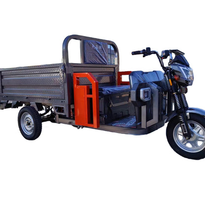 20mph Speed 30-45 Miles Range Mileage 1200 Watts 1500 Watts Motor 60 Volts Battery Heavy Duty Dump Electric Cargo Tricycle