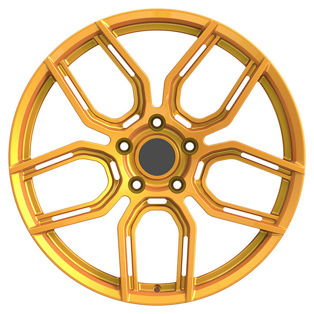 Custom Size 4x4 Forged off-road Wheels 6 Hole PCD 139.7 Forged Wheel Rims Yellow